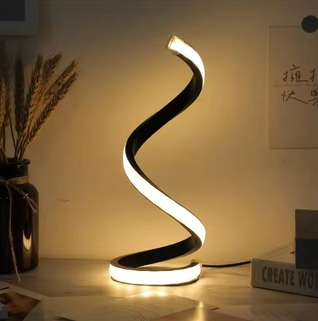 Lampe de table spirale à LED