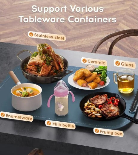 Plateaux chauffants portables - Bleu marine